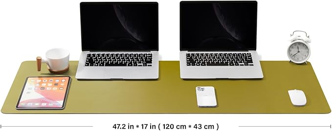 Large Desk Mat - 47.2"x 17" Non-Slip PU Desk Pad - Image 2