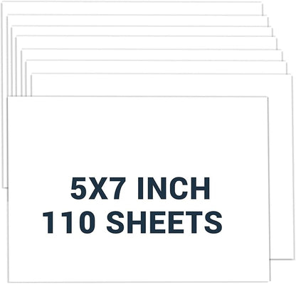 Cardstock 5x7, 110 Sheets Card Stock, Heavy Card stock, Cardstock Paper by Glyanlee