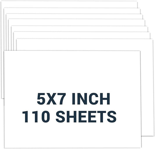 Cardstock 5x7, 110 Sheets Card Stock, Heavy Card stock, Cardstock Paper by Glyanlee