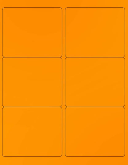 NextDayLabels - 8-1/2 x 11 Neon Color High Light Fluorescent Labels by NextDayLabels