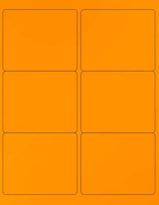 NextDayLabels - 8-1/2 x 11 Neon Color High Light Fluorescent Labels by NextDayLabels