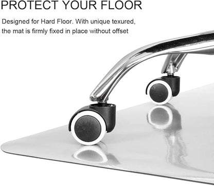 Kuyal Clear Chair mat for Hardwood Floor 46 x 72 inches Transparent Floor Mats - Image 4