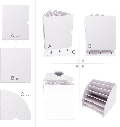 SONGWAY Fan Shaped Desk File Organizer - Image 7