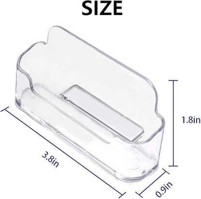 Qizpcer 16 Pack Clear Desktop Business Card Holder Display, Plastic Business - Image 4