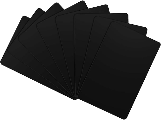 25 Pack - Premium Blank PVC Cards by Klmnduo