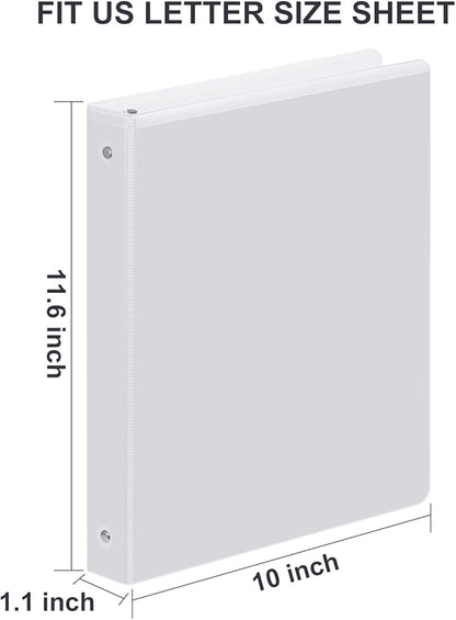 3 Ring Binder 1/2 Inch, ViVin Sturdy 0.5"-Round Ring Binder - Image 3