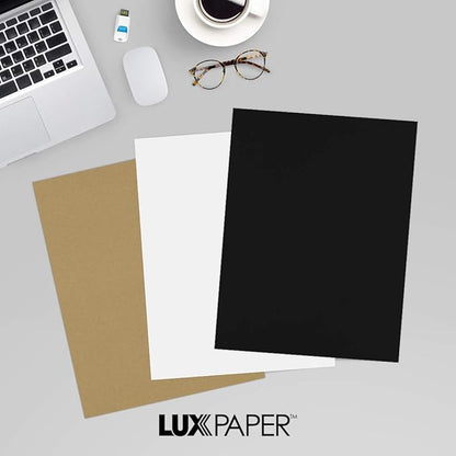 LUXPaper 8.5" x 11" Paper | Letter Size | Midnight Black | 28lb. | 1, 000 Qty - Image 9