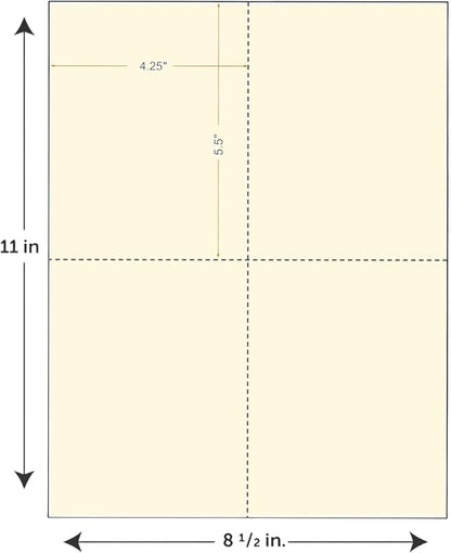 Limited Papers 8.5x11 Perforated Paper, 20/50 Pound, 75 GSM, Variety of - Image 2