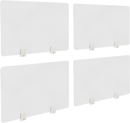4PCS Desk Dividers Office Partitions, Privacy Desk Panel Protective, Frosted by TFCFL