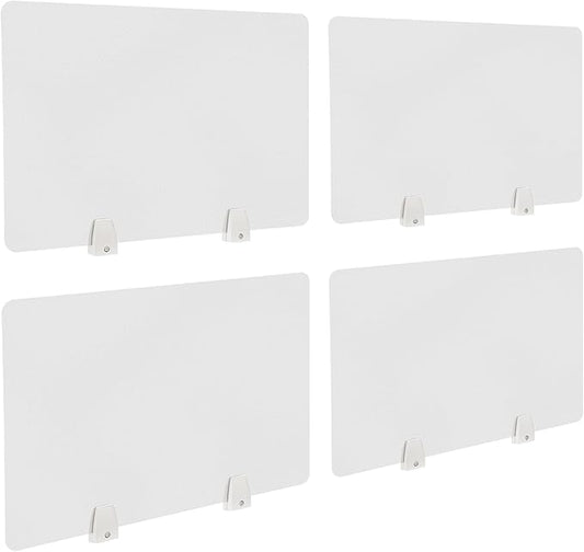 4PCS Desk Dividers Office Partitions, Privacy Desk Panel Protective, Frosted by TFCFL