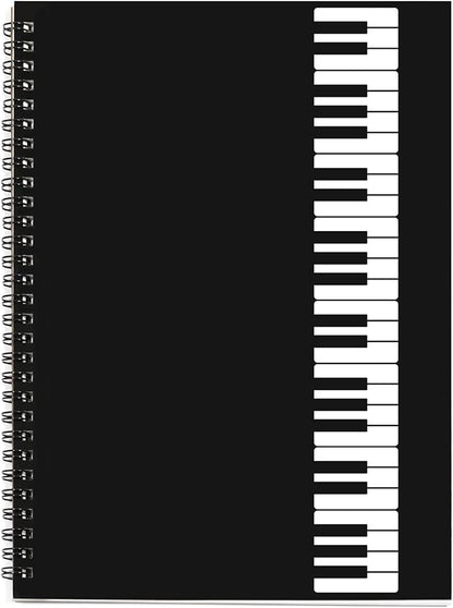 Music Notebook, Blank Sheet Note book, Cardboark Spiral NoteBook Manuscript by MAXCURY
