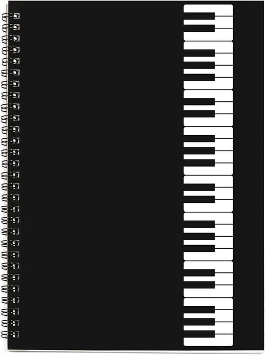 Music Notebook, Blank Sheet Note book, Cardboark Spiral NoteBook Manuscript by MAXCURY