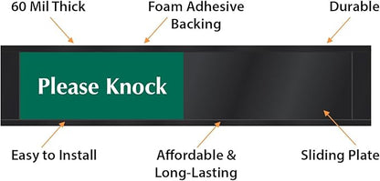 SmartSign In Session Do Not Disturb/Please Knock Slider Door Sign - Image 5