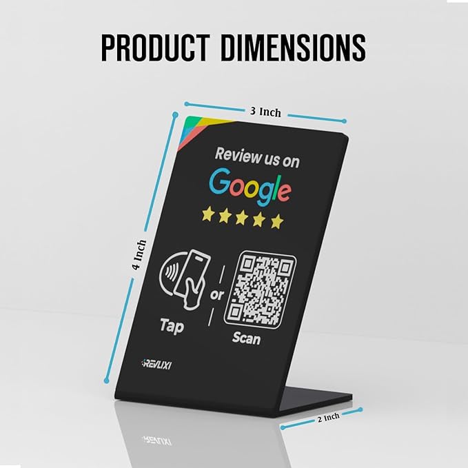 REVLIXI Google Review Stand- Boost Reviews w/ 3x4 inch Reusable Google Review - Image 5