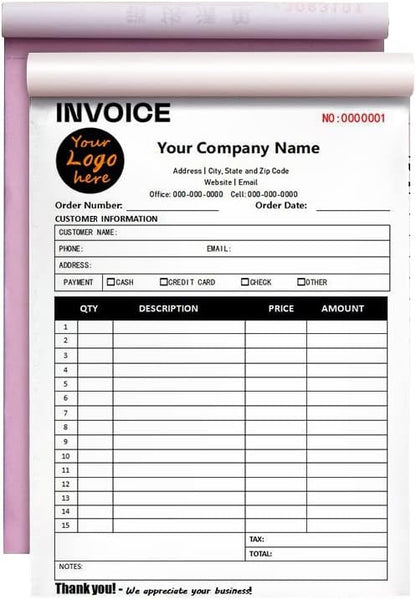 Custom Carbonless Sales Invoice Form Books by Unknown