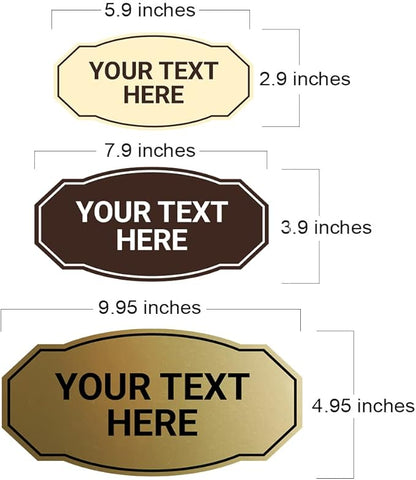 Custom Victorian Wall or Door Sign – Personalized Plastic Sign - Image 4