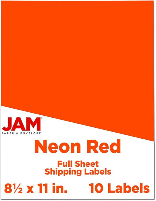 JAM PAPER Full Sheet Shipping Labels by JAMPaper