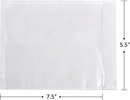 iMailer - 200 PCS 7.5"x5.5" Packing List Pouch- Clear Plastic Envelopes - Image 2