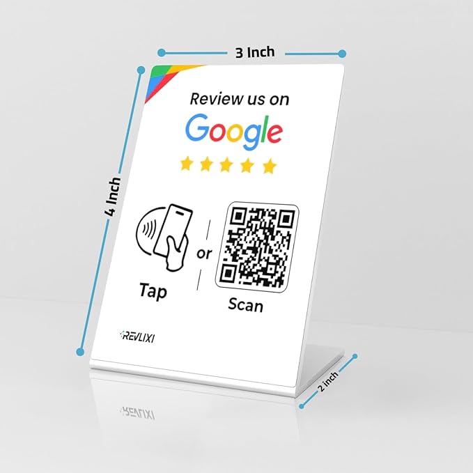 REVLIXI Google Review Stand -Boost Google Reviews w/Reusable Google Review Tap - Image 4