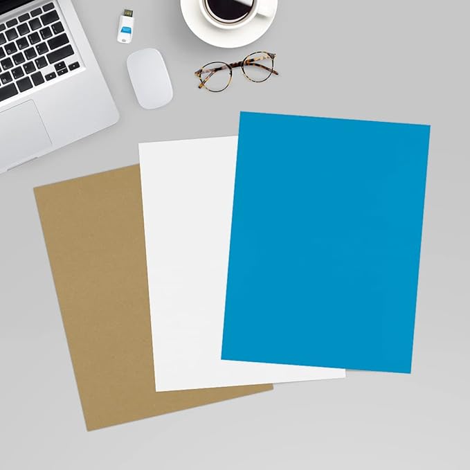 LUXPaper 8.5" x 11" Cardstock | Letter Size | Pool Blue | 100lb. Cover | 50 Qty - Image 6