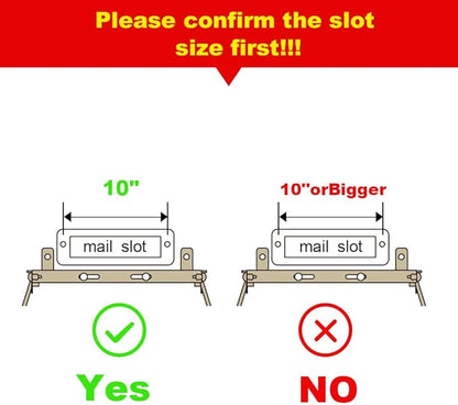 Indoor Wall Mount Mail Catcher Bag Door Slot Post Box Basket Mail Boxes - Image 2