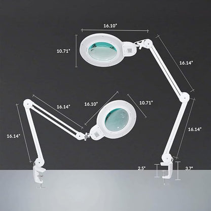 Neatfi XL Bifocal LED Magnifying Lamp, 7-Inch Lens, 5D/20D Magnification - Image 7