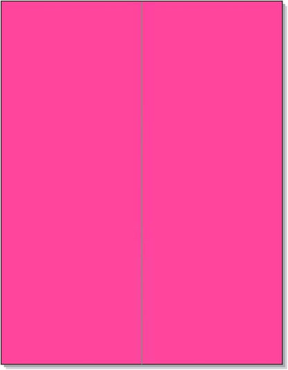 NextDayLabels - 8-1/2 x 11 Neon Color High Light Fluorescent Labels by NextDayLabels