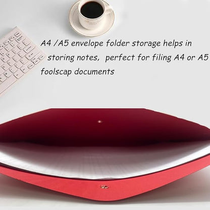 10pcs A4 Kraft Paper Envelopes Portfolio Foolscap File Folders Document Folder - Image 4