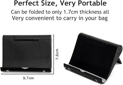 JUSDIQIR Cell Phone Stand for Desk Foldable Cell Phone Holder Desk Tablet - Image 7