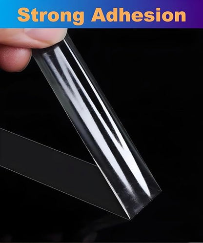 Ultra-Thin Clear Double Sided Adhesive Tape 2 Inch x 85FT Heavy Duty Two Side - Image 3