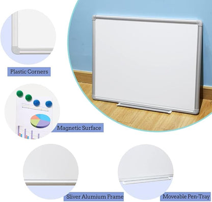 DEVELOP Large Magnetic Dry Erase White Board 60 x 36 Inches, Wall-Mounted 5' x - Image 4
