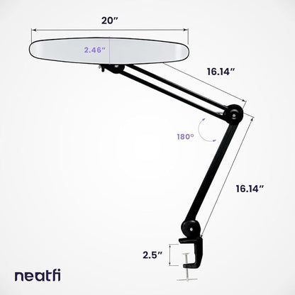 Neatfi XL 2, 200 Lumens LED Task Lamp, 4 Level Brightness, 3 Light Modes - Image 8