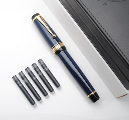 xixixiaozhu Metal Big Fountain Pen Set Medium Nib 0.7mm, Includes Ink Refill - Image 7