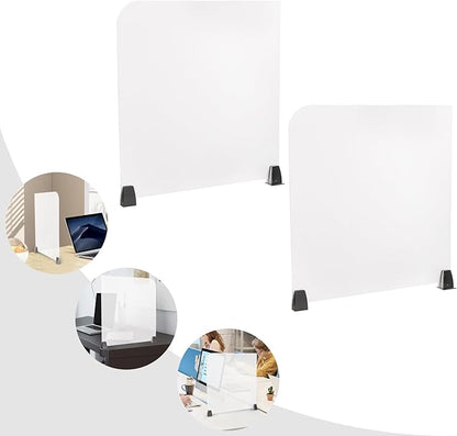 KONKENIE Acrylic Office Privacy Partition Indoor Desk Divider Guard Rectangle - Image 6