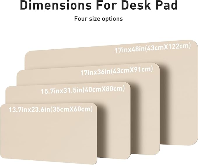 Aothia Leather Desk Pad Protector, Office Mat, Large Mouse Pad, Non-Slip PU - Image 7