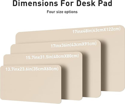 Aothia Leather Desk Pad Protector, Office Mat, Large Mouse Pad, Non-Slip PU - Image 7