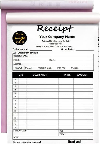 Custom Carbonless Sales Invoice Form Books by Unknown