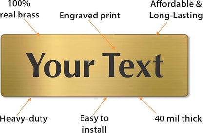 SmartSign Custom Brass Sign - Image 4