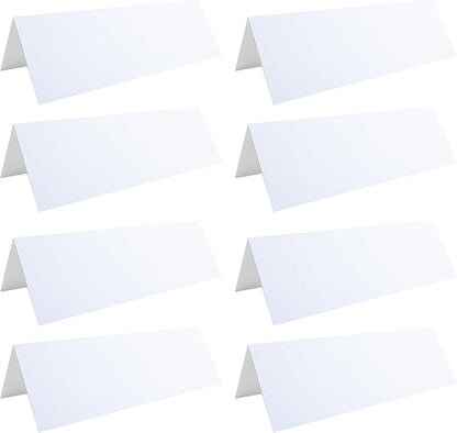 WTYONZEL 30 Pack Printable Name Tent Cards, 3.5"x 11" Blank Folding Paper by Unknown
