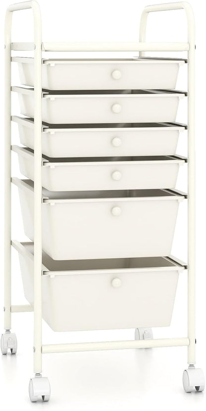 RELAX4LIFE 6-Drawer Rolling Storage Cart by RELAX4LIFE