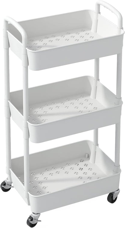 Sywhitta 3-Tier Plastic Rolling Utility Cart - Image 8