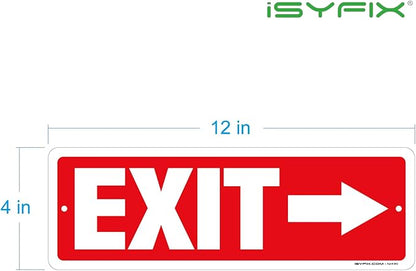 iSYFIX Exit Signs 12 Pack 12x4 Inch - Image 8