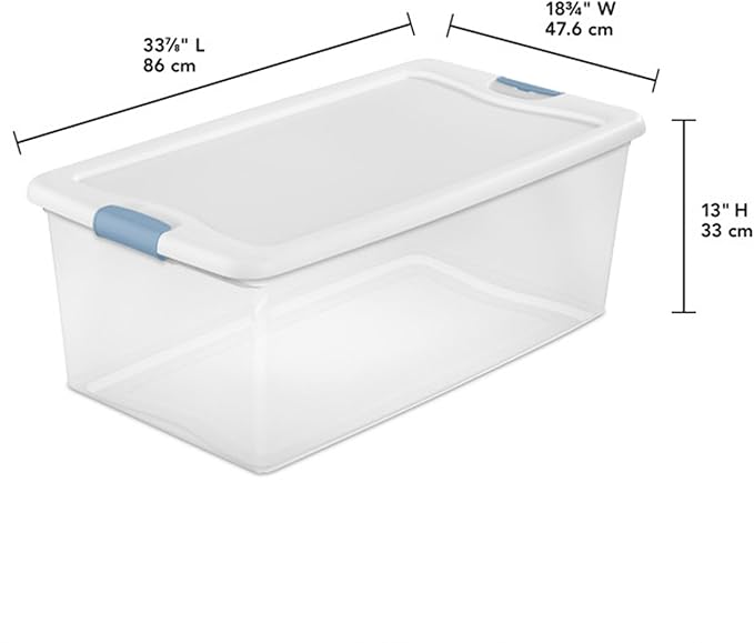 Sterilite 20-Pack Latching Box, Under Bed Storage Bins - Image 2