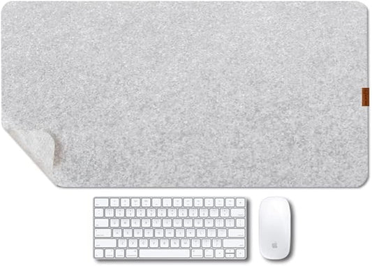 Bright Stone Felt Desk Mat, Non-Slip Mouse Pad, 35.4"x15.7" Office Supplies by BRIGHTSTONE