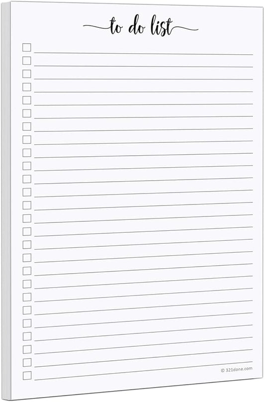 321Done To Do List Notepad, Made in USA by 321Done