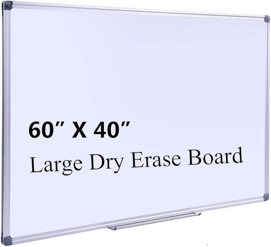 60" x 40" Magnetic Dry Erase Whiteboard by DexBoard