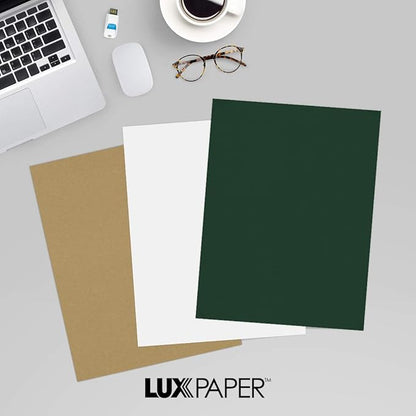 LUXPaper 8.5" x 11" Cardstock | Letter Size | Green Linen | 100lb. Cover | 1 - Image 9