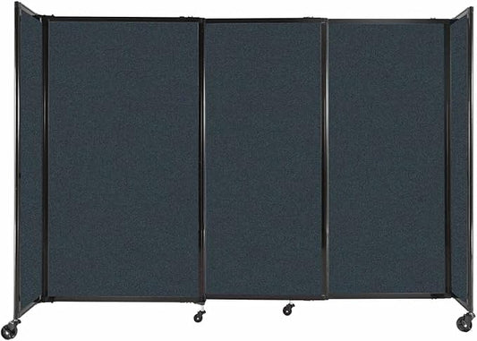 Versare Straightwall Sliding Portable Wall Partition | Freestanding Office by VERSARE