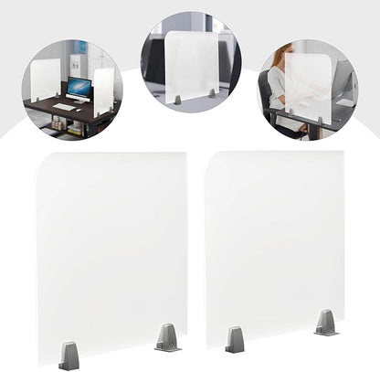 KONKENIE Acrylic Office Privacy Partition Indoor Desk Divider Guard Rectangle - Image 5