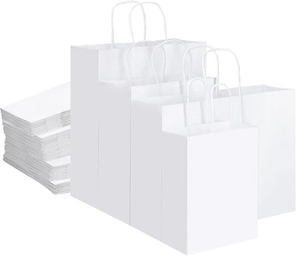 woric 120 PCS White Gift Bags by woric